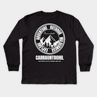 Carrauntoohil Mountain - Munster, County Kerry Ireland Kids Long Sleeve T-Shirt